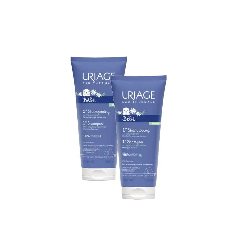 Uriage Bébé 1er Shampooing 200 ml, lot de 2