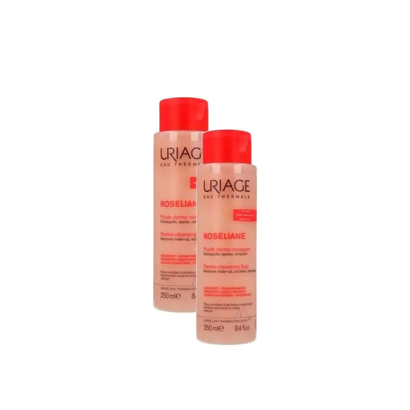 Uriage Roséliane Fluide Nettoyant 250 ml, lot de 2
