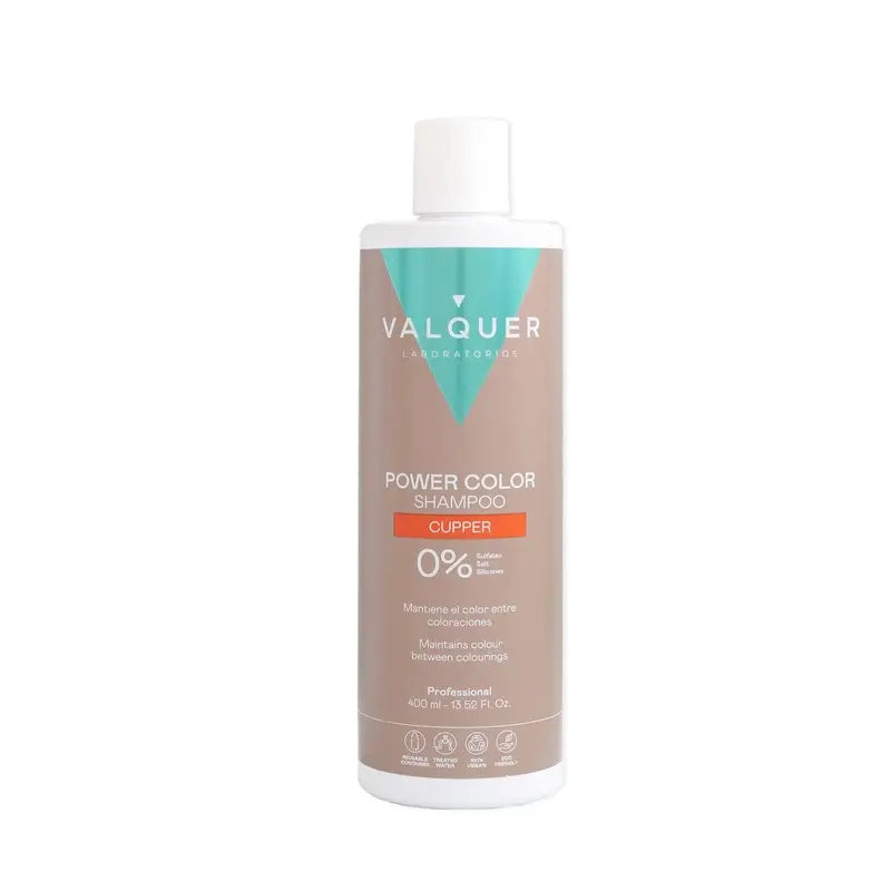 Valquer Copper Colour Shampooing - Power Color , 400 ml