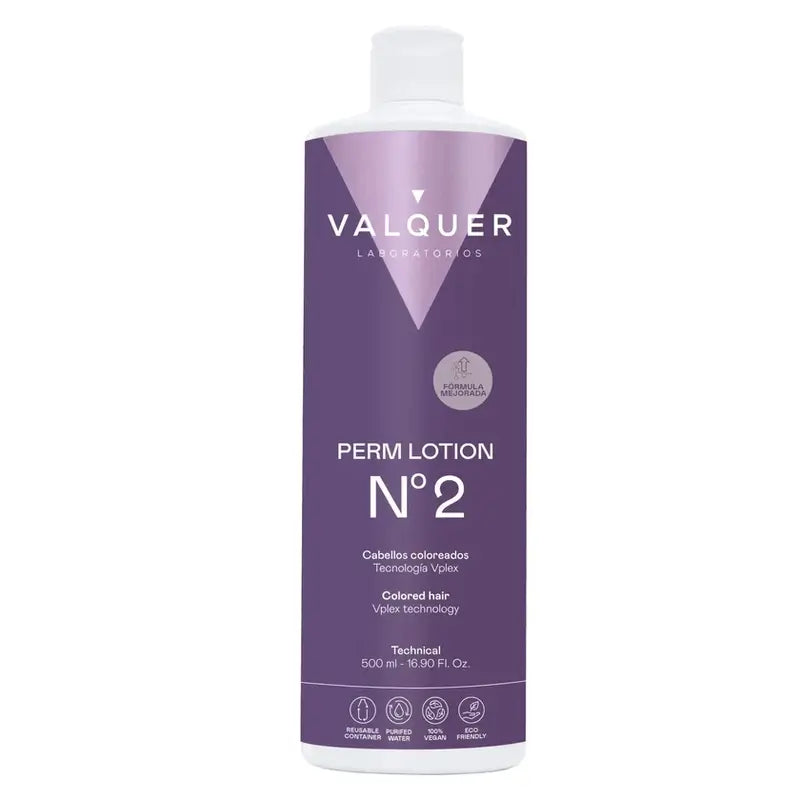 Valquer Perming Liquid No. 2 (cheveux colorés) , 500 ml