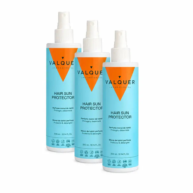 Valquer Sunscreen Crème solaire pour cheveux, paquet de 3 x 300 ml