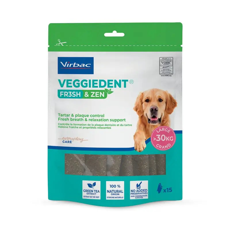 Virbac Veggiedent Zen L, Snack dentaire pour chiens de grande race