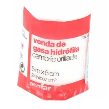 Acofar Hydrophilic Gauze Bandage 5 M x 5 cm