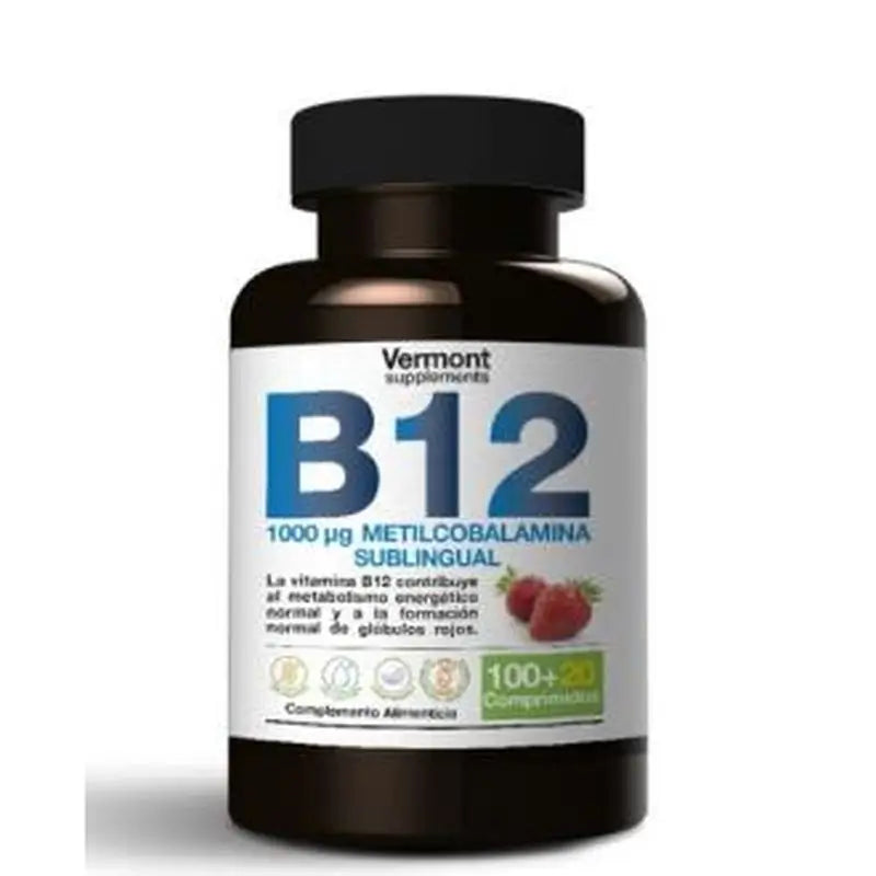 Vermont Supplements Vitamin B12 1000Mcg Sublingual 120 Tablets