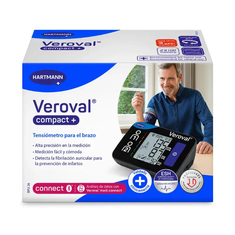 Tensiomètre Veroval Compact+ pour le bras, 1 unité