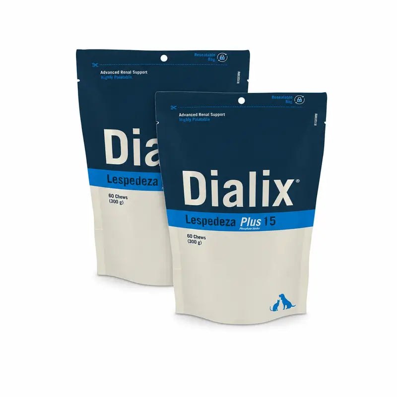 Vetnova Dialix Lespedeza Plus 15, lot de 2 x 60 comprimés à mâcher