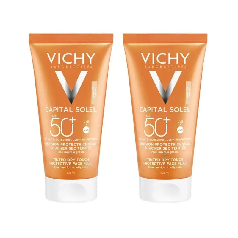 Vichy Capital Soleil Bb Cream Dry Touch, 2X50 Ml