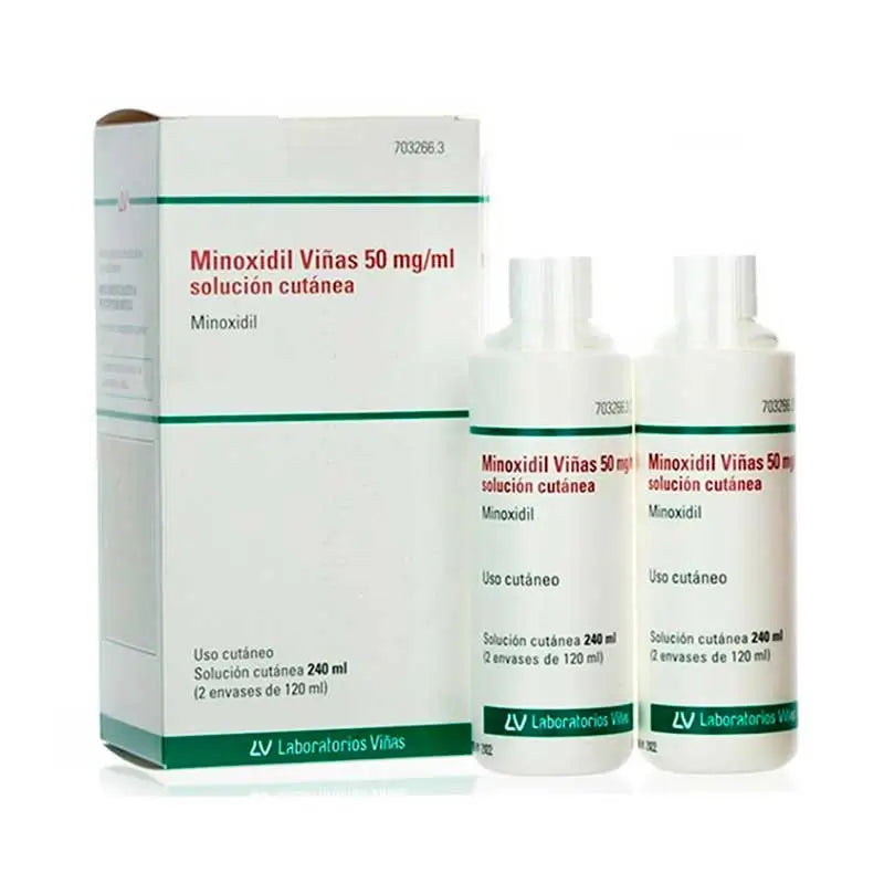 Minoxidil Viñas 50 Mg/ml Minoxidil Cutaneous Solution 2 Bottles of 120 ml