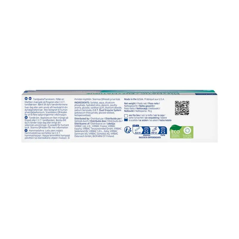 Virbac Cet Enzymatic Toothpaste 70 gr For Pets