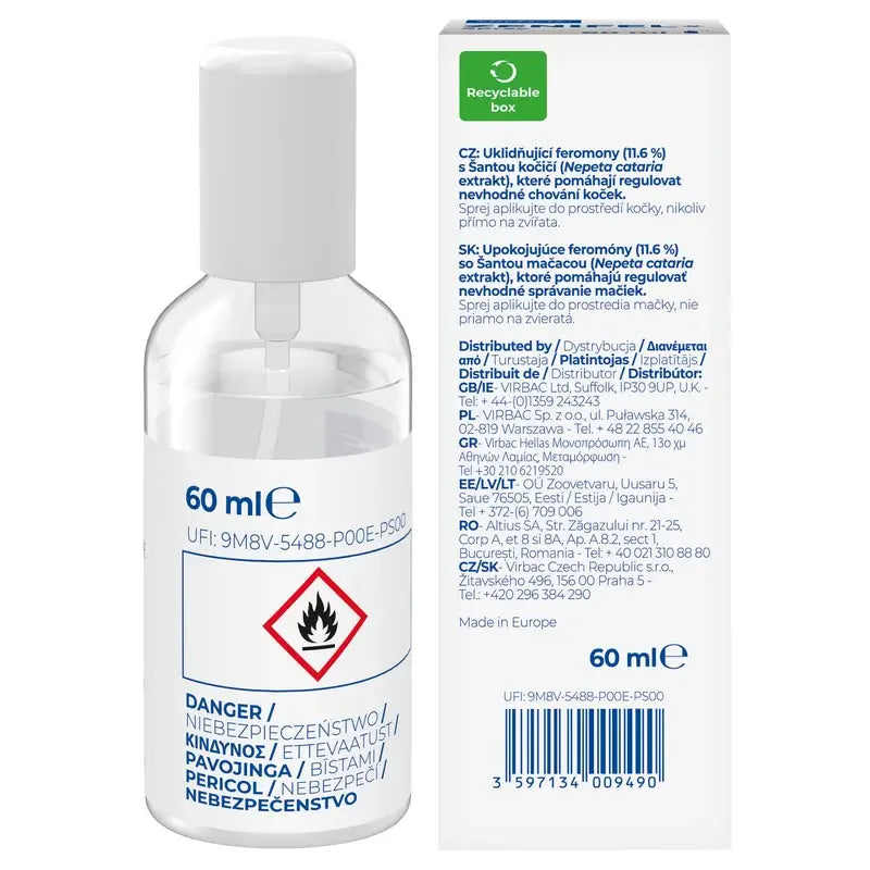 Virbac Zenifel Spray Chats, 60Ml