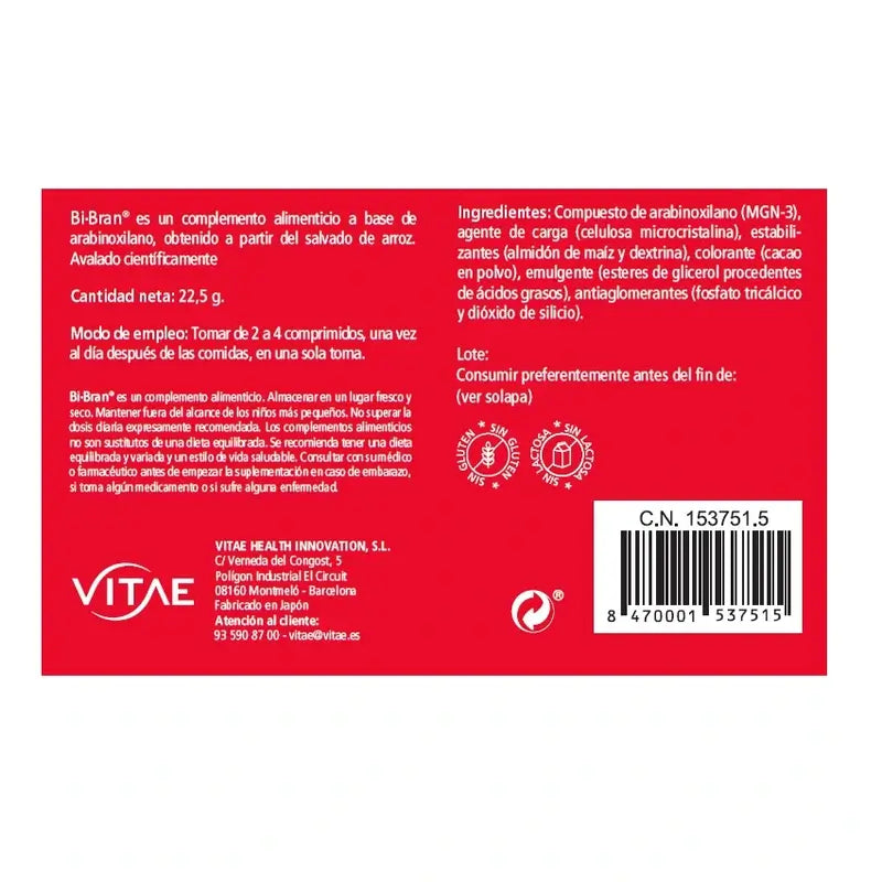 VITAE BiBran 250mg, 50 comprimés