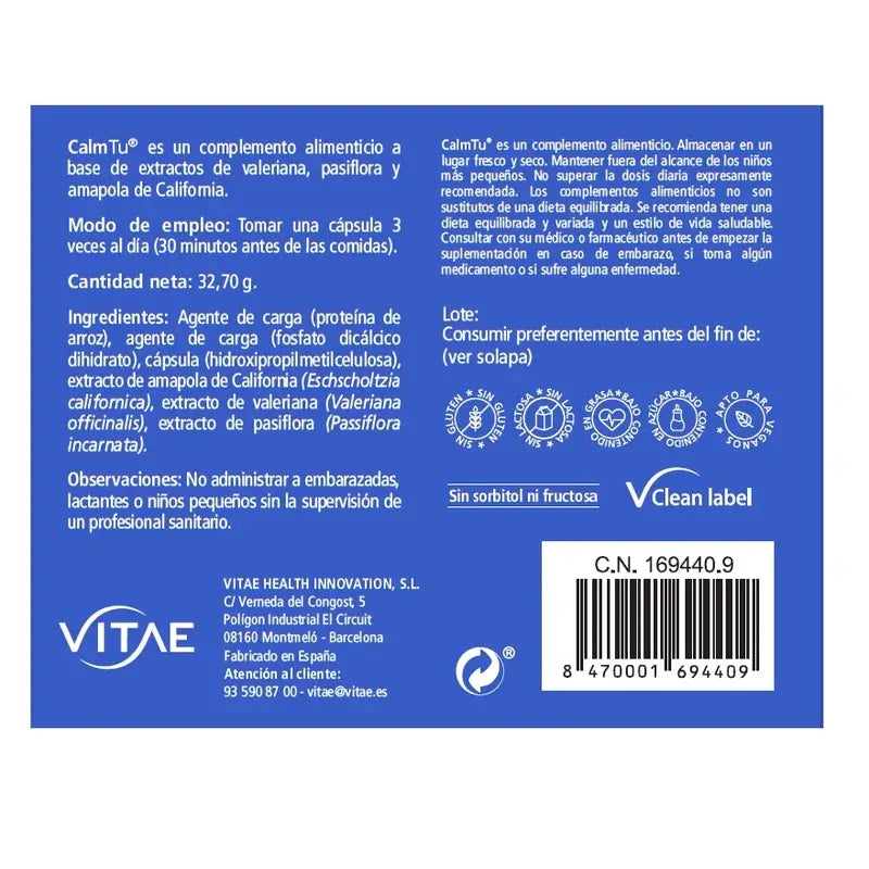 VITAE CalmTu, 60 gélules