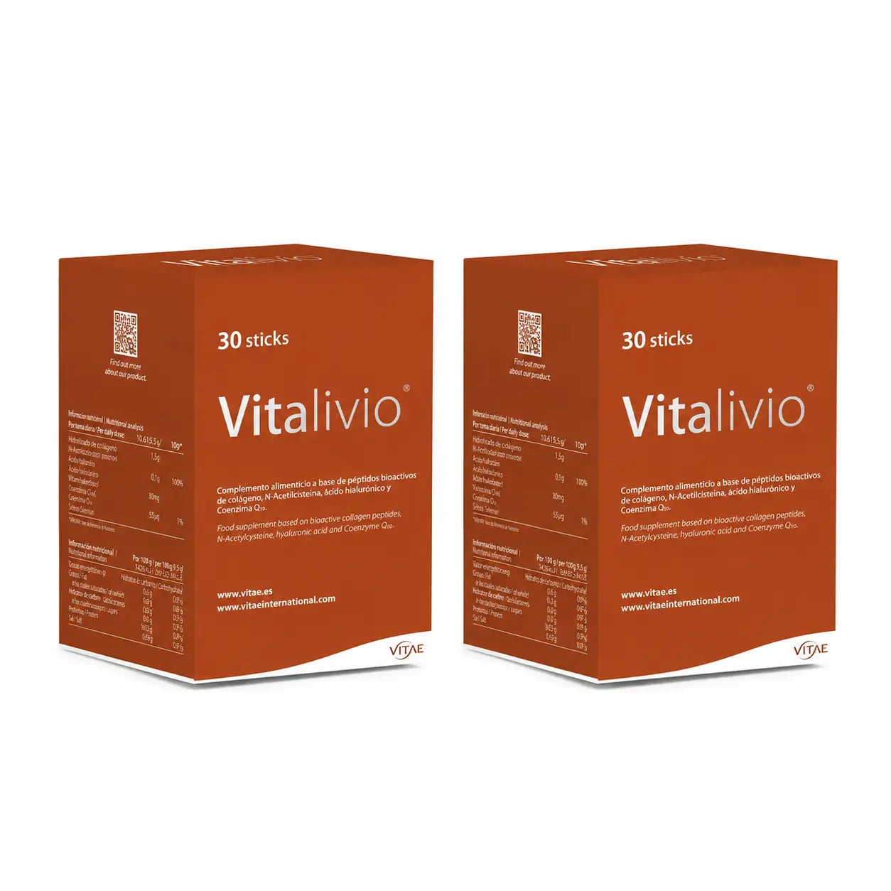 Vitae Health Innovation, S.L. Vitalivio, 30 sticks, pack 2