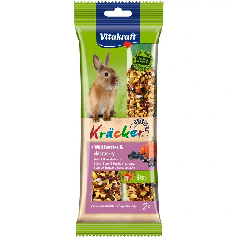 Vitakraft Barres pour lapin nain aux fruits, 5 x 2 unités