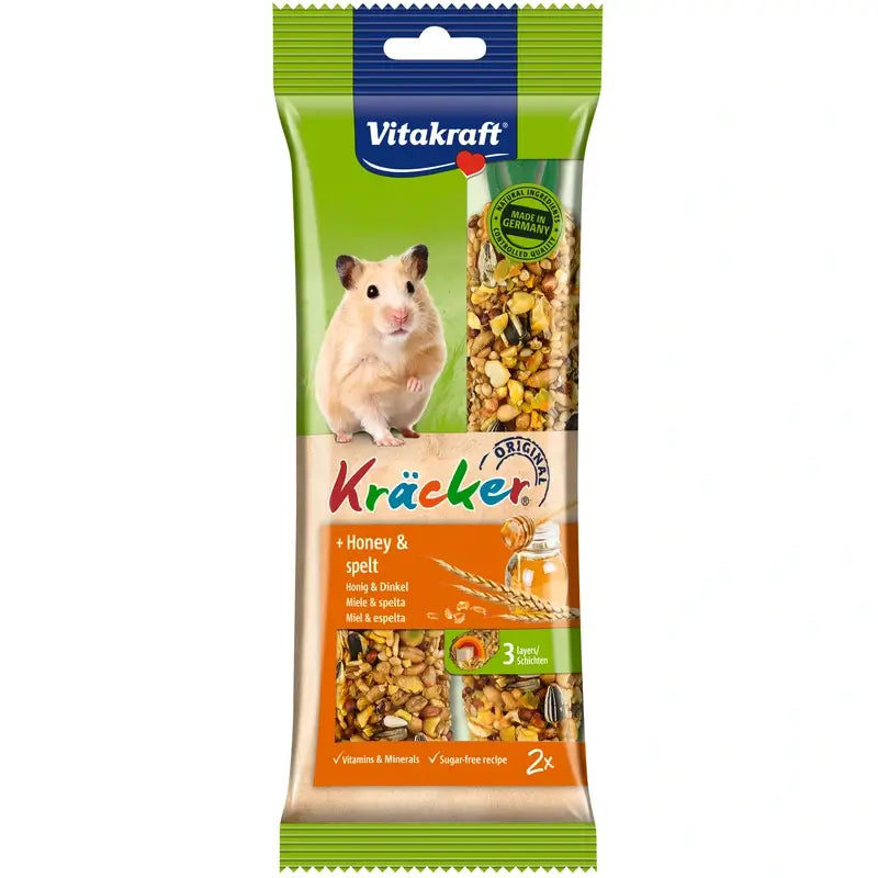 Vitakraft Barres pour hamsters au miel et au sésame, 5 x 2 unités