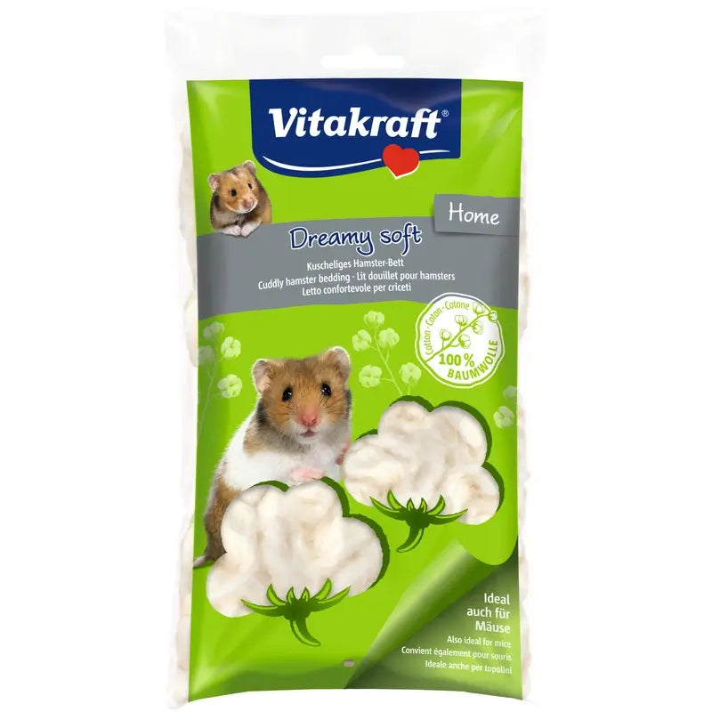Vitakraft Dreamy Litière moelleuse pour hamsters, 20 grammes