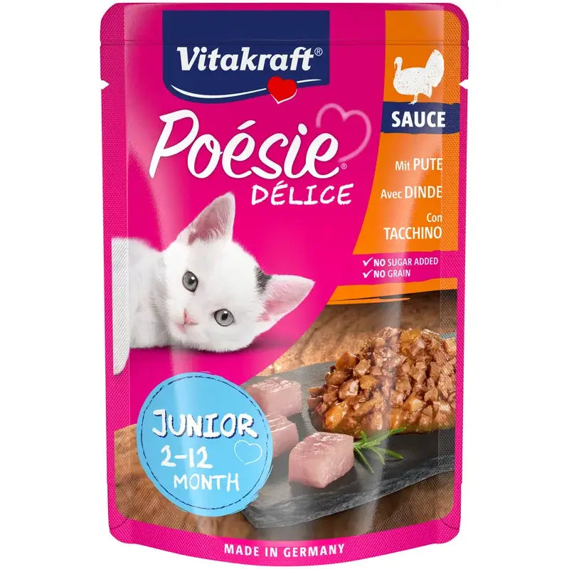 Vitakraft Poésie Delisauce Junior Dinde 23 x 85 g