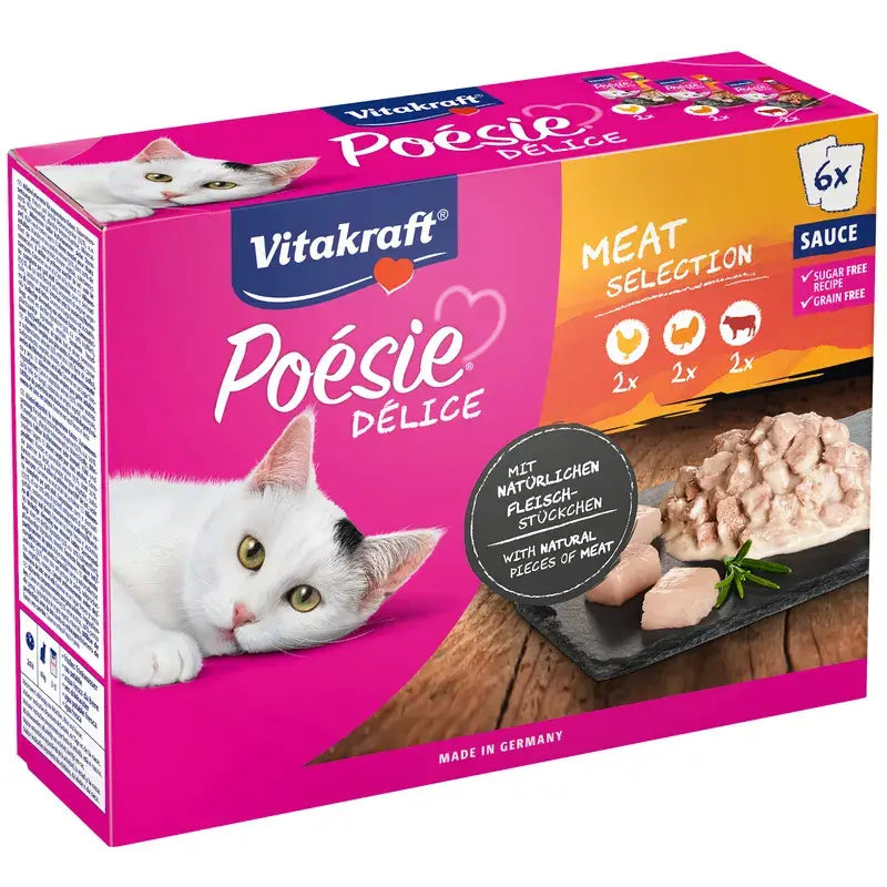 Vitakraft Poésie Delisauce Multipack Viande 6 x 85 g