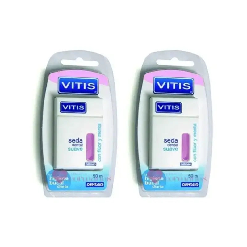 Vitis Mild Fluoride & Mint Toothpaste, 2X50 M