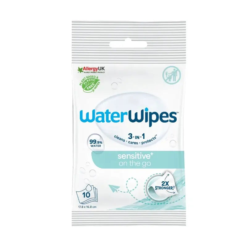 Waterwipes Carry On Wipes, 10 pcs.