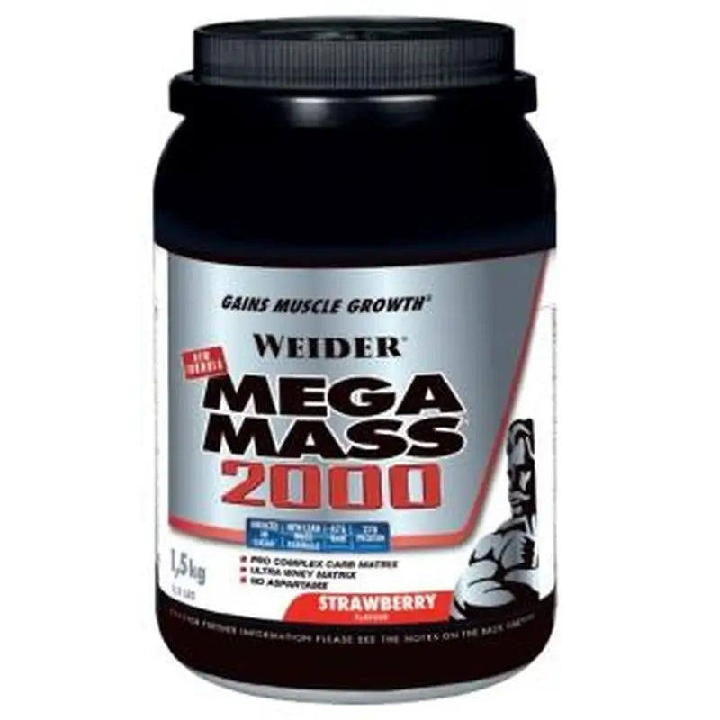 Weider Weider Mega Mass 2000 Strawberry 1,5Kg.