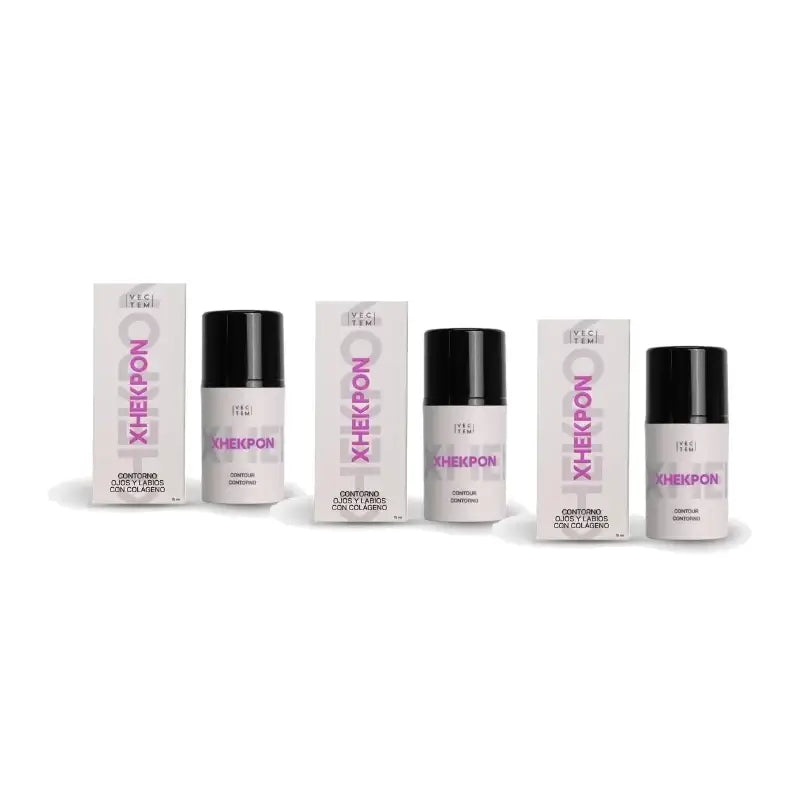 Xhekpon Crème contour des yeux, lot de 3 x 15 ml
