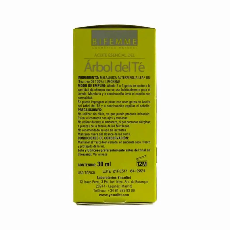Huile d'arbre à thé Ynsadiet, 30 ml