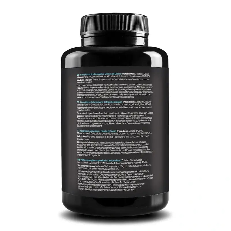 Zenement Calcium Citrate Vitamine D3 & K2, 120 gélules végétales