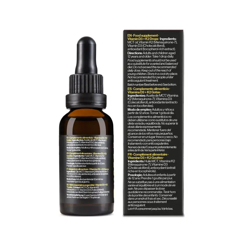 Zenement Vitamine D3 + K2 en gouttes, 50 ml