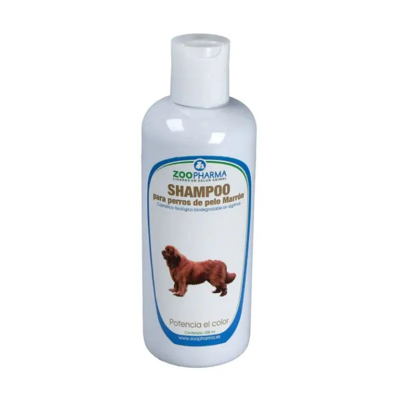 Zoopharma Brown Hair Shampoo for Dogs 250ml.