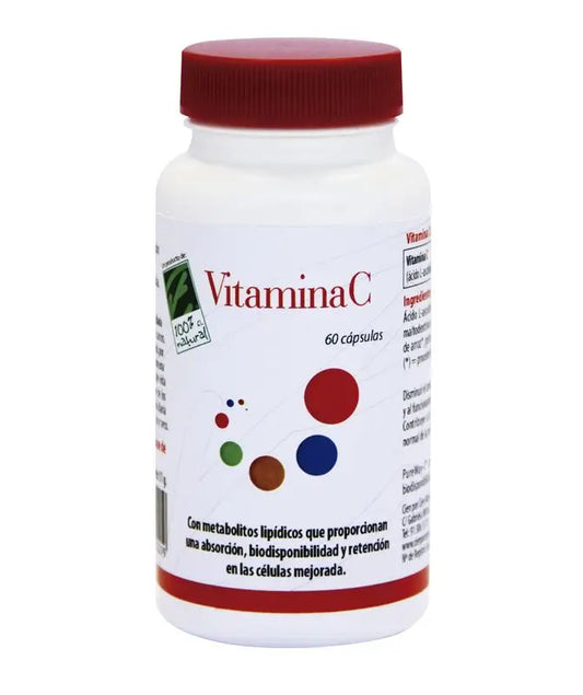 100%Natura Vitamin C, 60 Capsules
