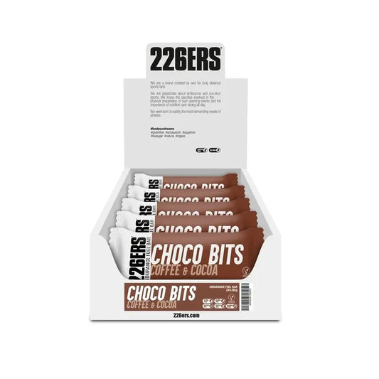 226Ers Endurance Fuel Bar Choco Bits Coffee & Cocoa Energy Bar, 24x60 grams