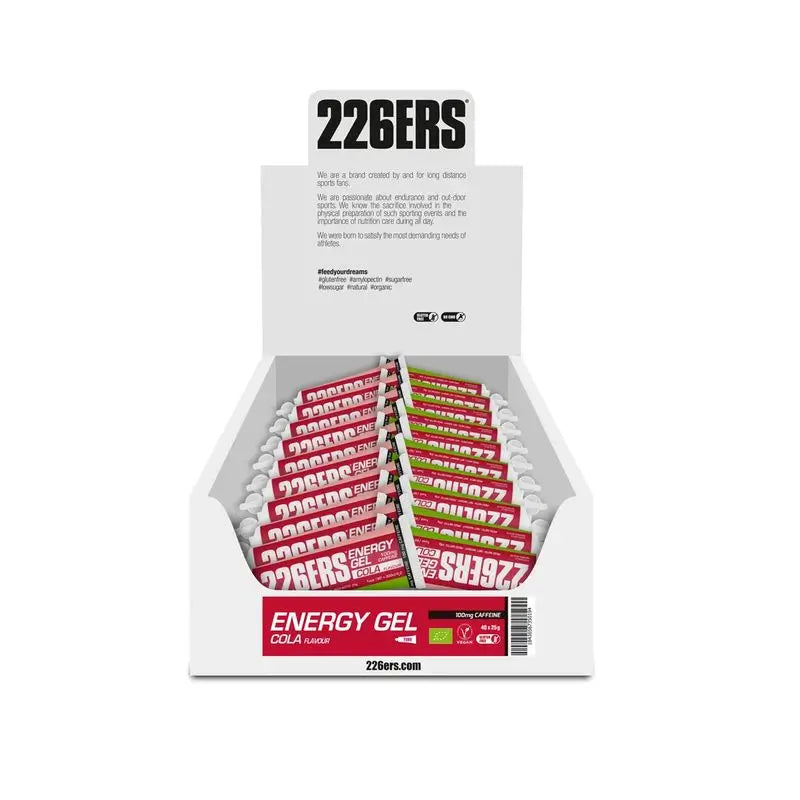 226Ers Energy Gel 25Gr Energy Gel Cola - 100Mg Caffeine, 40x24 gr