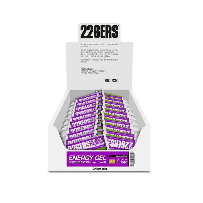 226Ers Energy Gel 25Gr Forest Fruit Energy Gel - 100Mg Caffeine, 40x25 g