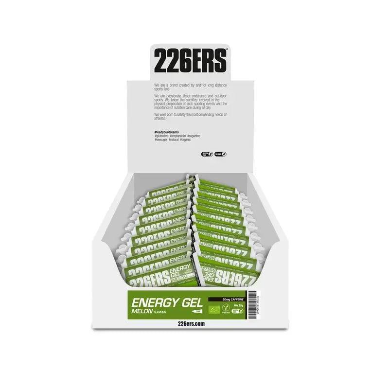 226Ers Energy Gel 25Gr Melon Energy Gel - 50Mg Caffeine, 40x25 g