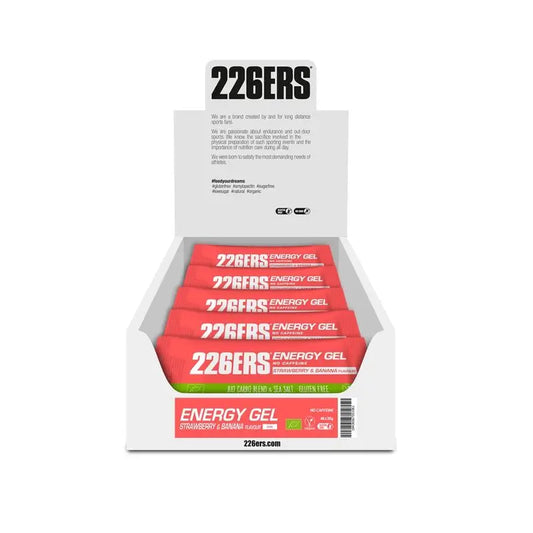 226Ers Energy Gel 25Gr Stick Energy Gel Strawberry & Banana - Caffeine Free, 40x25 gr