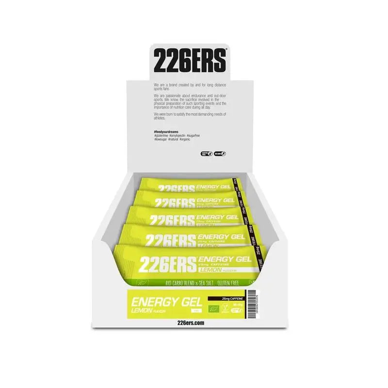 226Ers Energy Gel 25Gr Stick Energy Gel Lemon - 25Mg Caffeine, 40x25 gr