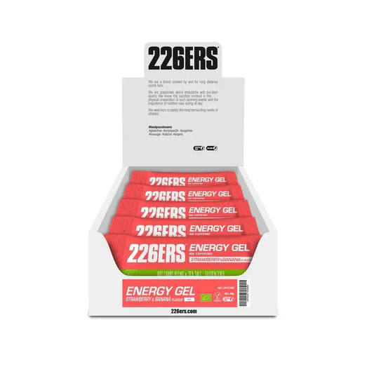 226Ers Energy Gel 40Gr Strawberry & Banana Energy Gel - Caffeine Free, 30x40 g