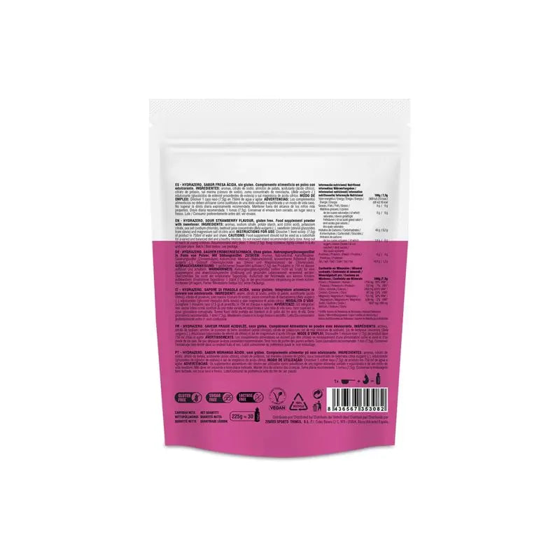 226Ers Hydrazero Boisson hypotonique à la fraise, 225 g