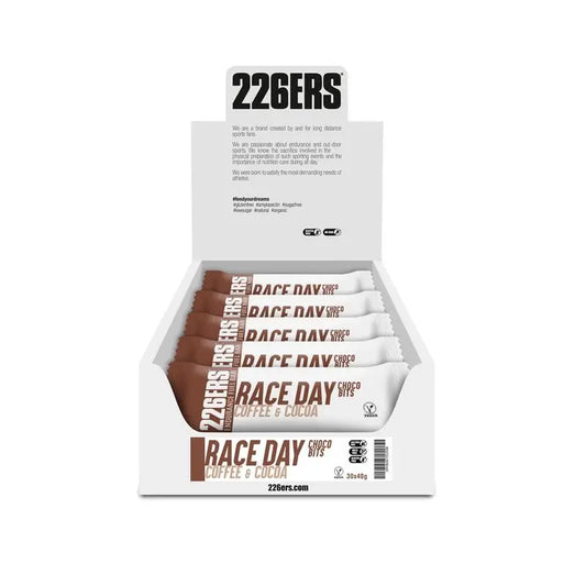 226Ers Race Day Bar Choco Bits Coffee & Cocoa Energy Bar, 30x40 grams