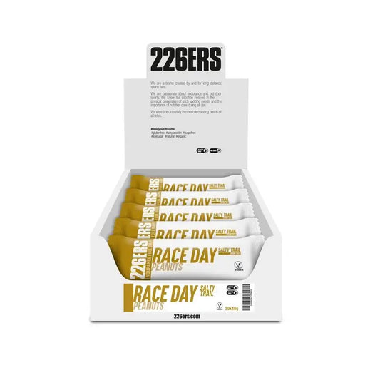 226Ers Race Day Salty Trail - Energy Bar Peanuts Energy Bar, 30x40g