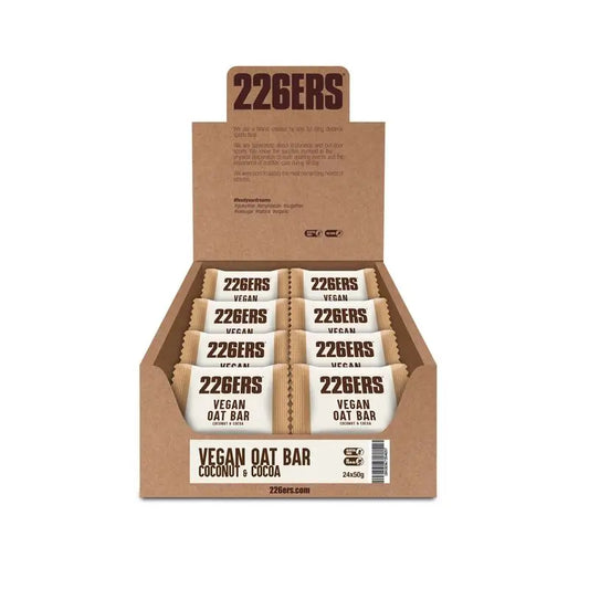 226Ers Vegan Oatmeal Coconut & Chocolate Vegan Energy Bars, 24x50g