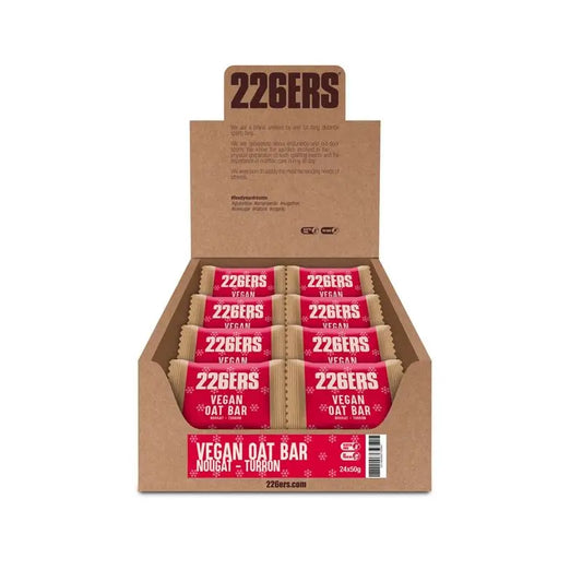 226Ers Vegan Oat Bar Vegan Energy Bars Oatmeal Nougat, 24x50g