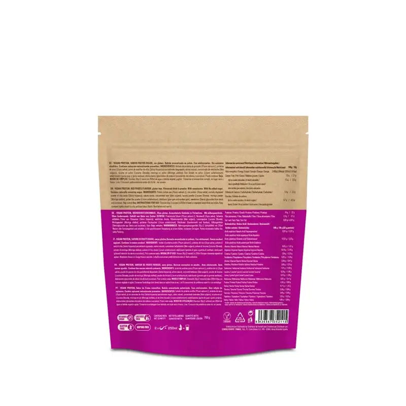 226Ers Vegan Protein 700 Shake protéiné végétalien en poudre Baies rouges, 700g