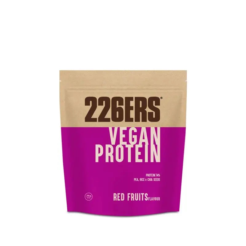 226Ers Vegan Protein 700 Vegan Protein Shake Powder Red Berries, 700g