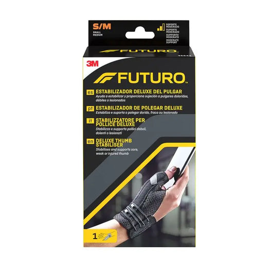 3M Futuro Deluxe Thumb Wristband Black Size S/M