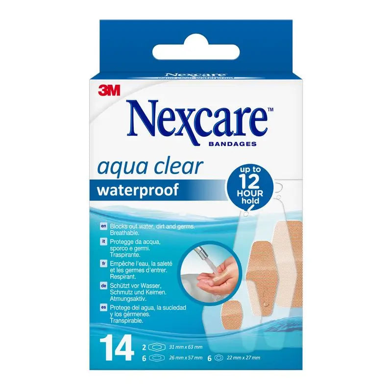 3M Nexcare aqua 360º adhesive dressing assortment 14 units