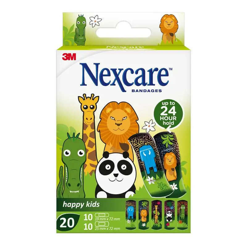 Nexcare Kids Kids Protective Strip Animals Assorted Design , 20 units