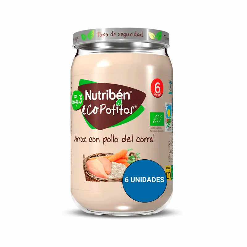 Nutriben Potito Eco Rice avec du poulet de la ferme 6x235g