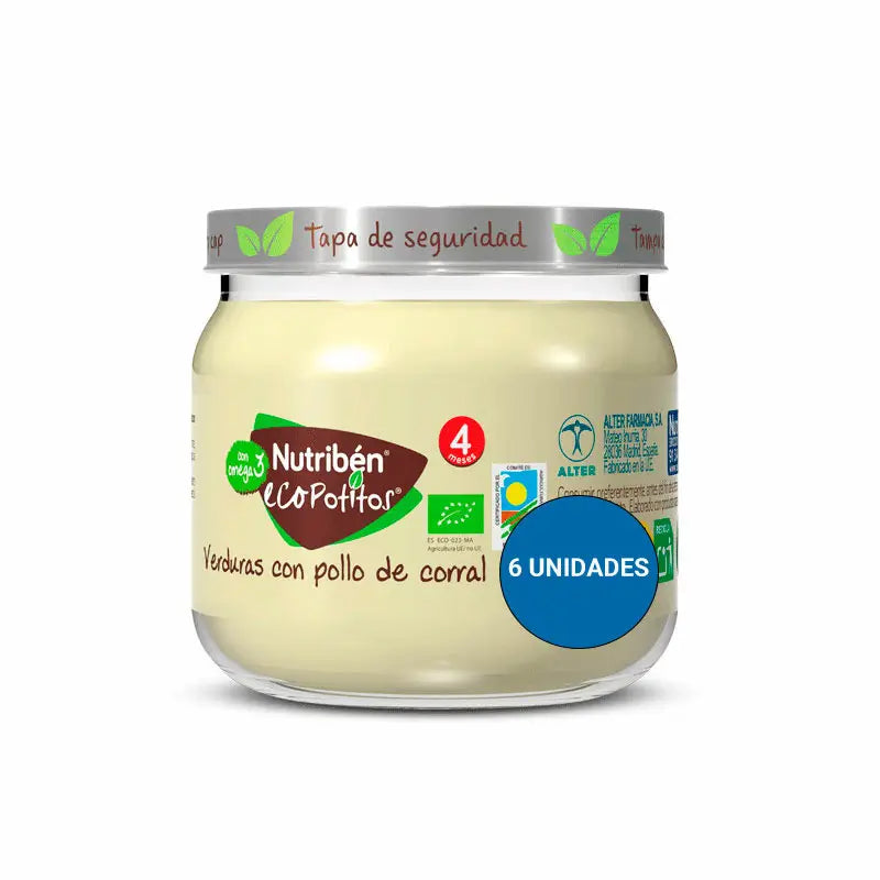 Nutriben Potito Eco Home Viande Légumes Poulet 6x120 Gr